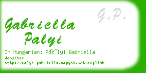 gabriella palyi business card